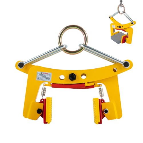 Granite Slab Lifting Clamp, 617lbs Heavy Duty Stone Lifting Clamps, 6-12cm Jaw Opening Size Adjustable Granite Curb Clamp Scissor Lifter Clamp for Stone
