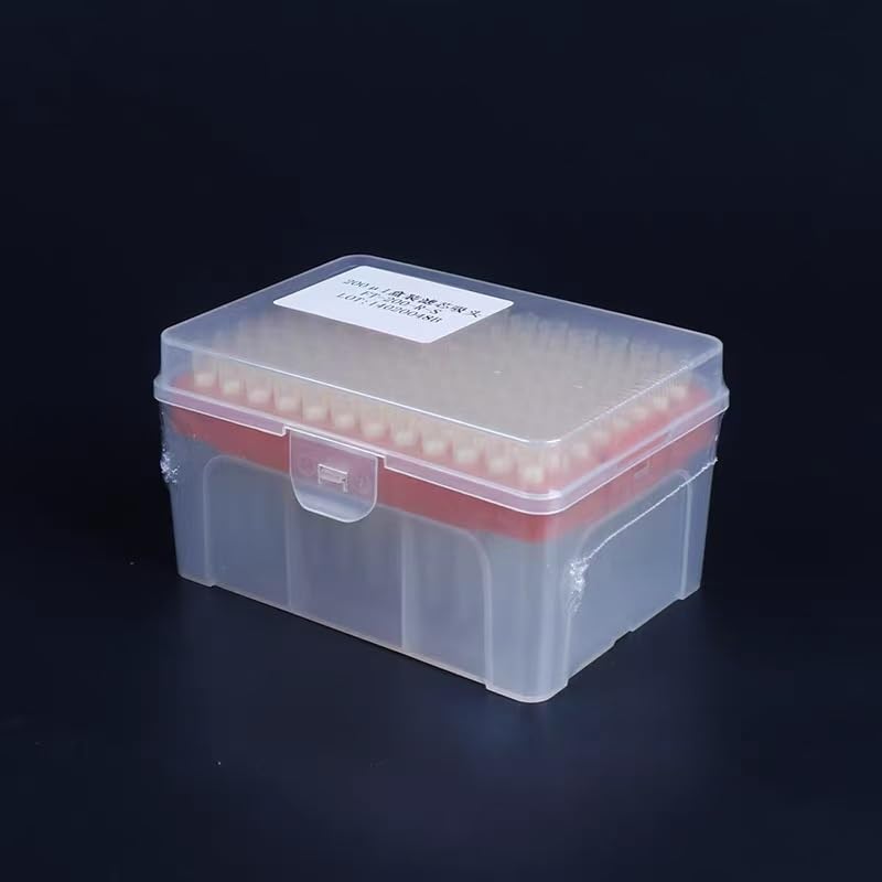 1 lot Lab 10/20/100/200/1000ul sans enzyme d'ADN ARN sans source de chaleur Boîte en polypropylène avec embouts de filtre disponibles en utilisation générale (embouts de 200 ul et boîte)