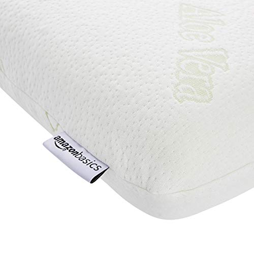Amazon Basics Memory-Foam Pillow with Aloe Vera - 60 x 40 x 12 cm - Image 4