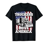 Truckers Move America Drapeau des États-Unis pour la fête des pères T-Shirt