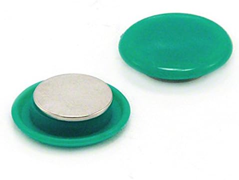 Large White Planning Office Magnets for Fridge, Whiteboard, Noticeboard, Filing Cabinet - 40mm dia x 8mm high - Pack of 12