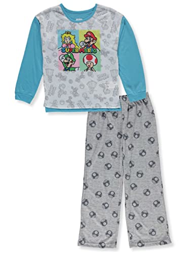 Komar Kids Girls Nintendo Super Mario Character Squares Pajama