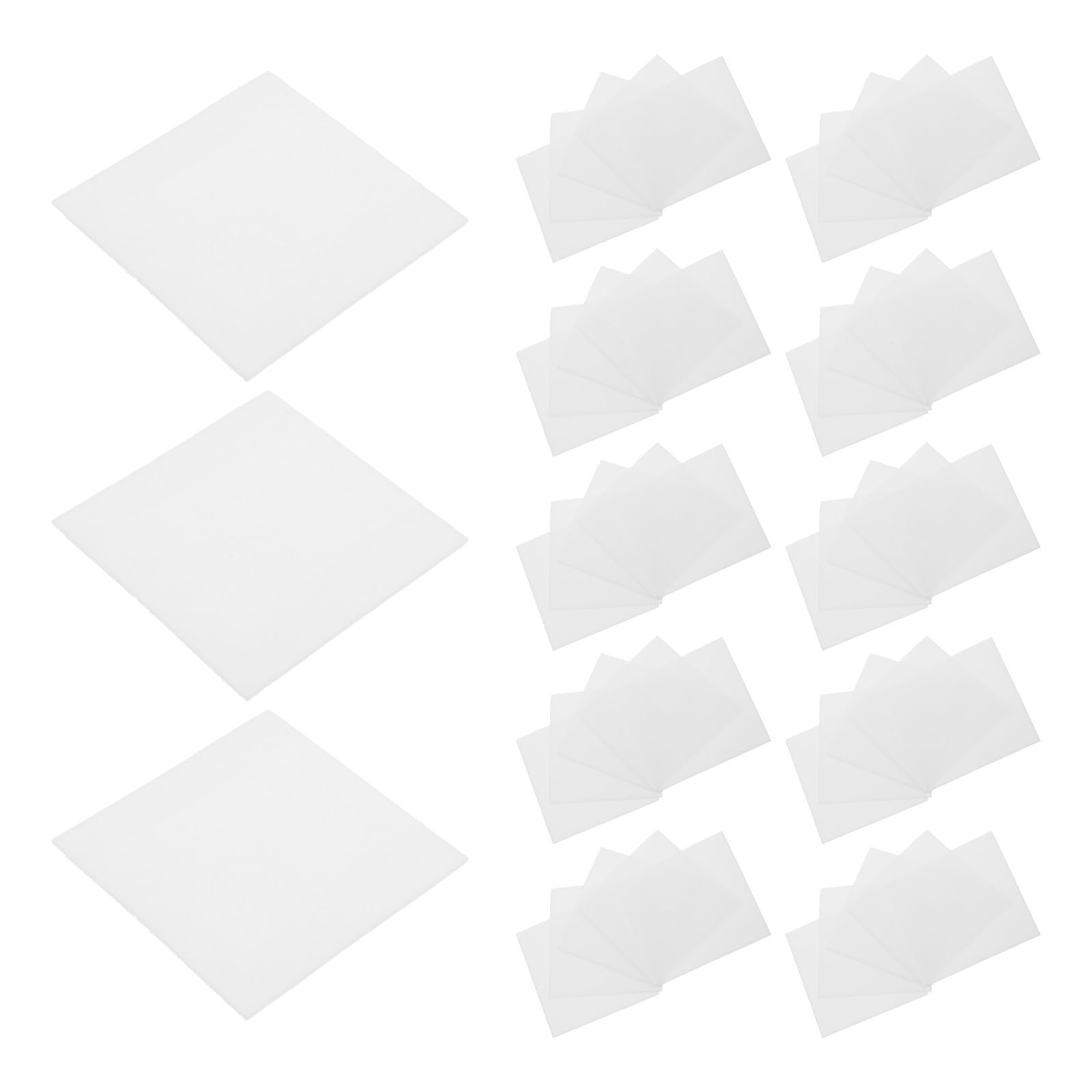 Papel desmoldante para horno de vidrio microondas Tofficu con aislamiento de fibra, 70 uds