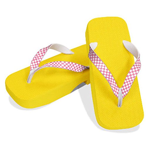 [One Step] [Hajime] Geta Geta Clogs, Soft and Water Resistant, Made of Sponge, 9.4 inches (24 cm), YL/Checkered x Pink, Checkered x Pink, Pink (Imitsu x Pink/24), Strawberry × Pink, 24.0 cm