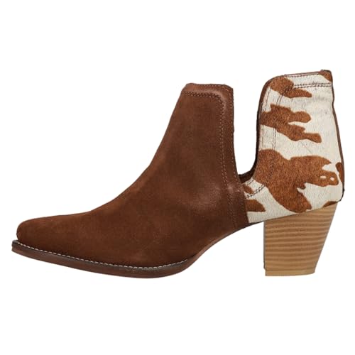 ROPER Women's Rowdy Cow Print Pointed Toe Fashion Cowboy Boots3