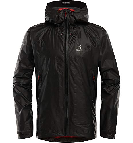 [ホグロフス] アウターシェル リムシリーズシェイクドライフード L.I.M SERIES SHAKE DRY HOOD MEN Gore-Tex 防水透湿 メンズ SLATE/HABANERO US L (日本サイズL相当)