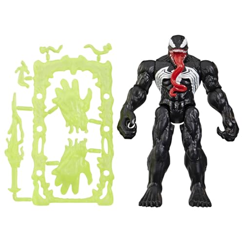 Marvel Spider-Man ActionVerse, Figurine Venom de 11,5 cm et Accessoires, Jouets de Super-héros et Figurines pour Enfants, dès 4 Ans