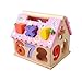 Lihgfw Digitale geometrische Form Box Baby Intelligenz Box Weisheit Haus Kinder Pädagogische Spielzeug Jungen Intelligenz Gehirnspielwaren Mädchen montierte Spielzeug (Color : Rosa)