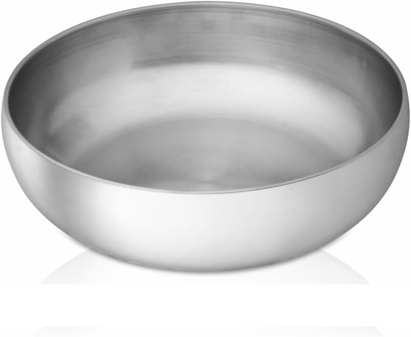 Shri & Sam High Grade Stainless Steel Portis Salad Bowl 23 cm, Silver