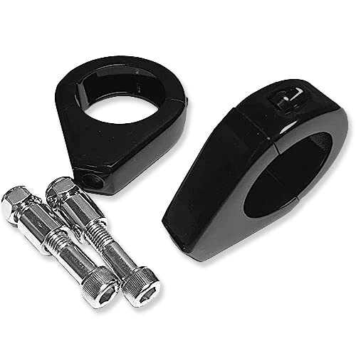 MT299-002- Fork Clamp Turn signal Clamps Compatible with Harley Softail Mount Bracket 39mm Fork BLACK