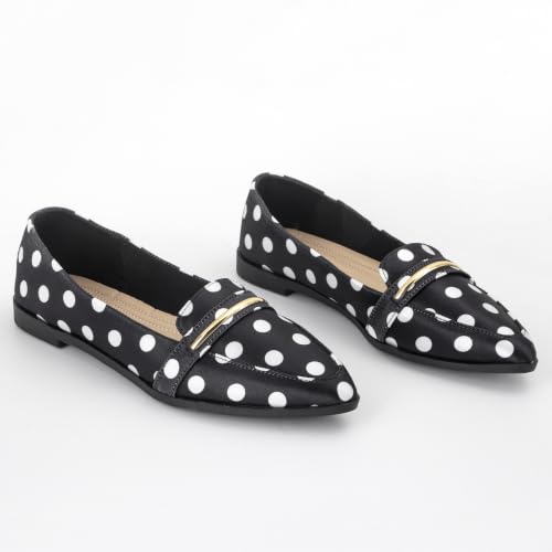 Image of Pointy Toe Penny Loafers for Women Dress Office Work Flats Shoes