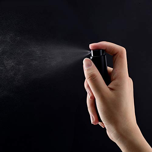 KOIBITO 7PCS/8ML Portable Refillable Mini Perfume Atomizer Bottles, Empty Cologne Spray Bottle, Pocket Travel Perfume Bottles Include Refill Tools (Matte Black,Pink,Blue,Silver)2