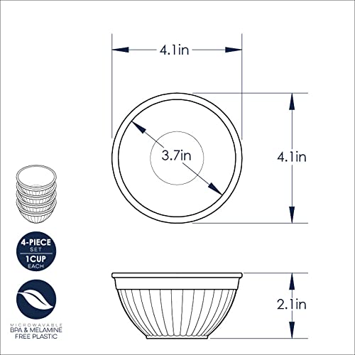Nordic Ware Set Di 3 Ciotole Prep And Serve In Tonality Terra - Adatte Al Microonde