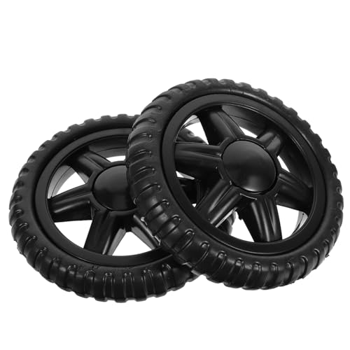 SOPOTUTU 2個 ショッピングカート車輪 耐久プラスチック製 交換用キャスター 台車 トロリー対応 安定構造で荷物運搬をサポート