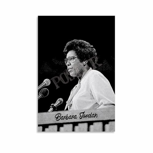 Barbara Jordan Poster American Educators Vintage Portrait Quote Art Poster (2) Canvas Painting Posters And Prints Wall Art for Living Room Bedroom Decor 12x18inch(30x45cm) Unframe-style