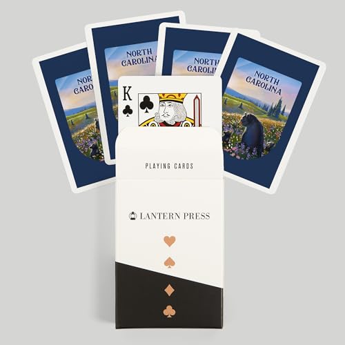 Baraja de cartas póker North Carolina Lithograph 52 piezas miniatura 6