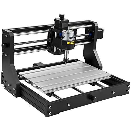 VEVOR Machine à graver 2500 mW CNC 3018 Pro 300 x 180 x 45 mm 3 axes avec carte de commande GRBL et...