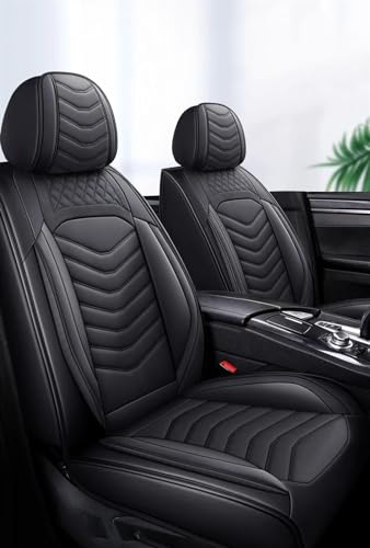Housse de siège de voiture en cuir luxe finition noire pour Nissan X-trail