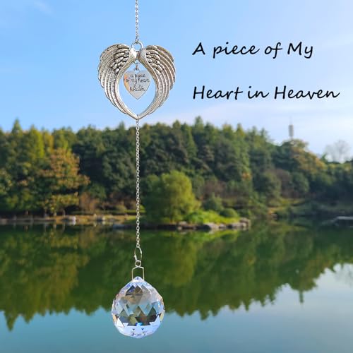 purefly Memorial Gifts for Loss of Loved One, Unique Sympathy Gift Idea Clear Crystal Ball Window Suncatcher, Rainbow Bereavement Grief Gift Box for Loss of Mother Father Husband Son Daughter Dog - Thumbnail 2