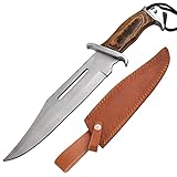 Old Ram Western Big Jim Large Outlaw Knife with Sheath Best Hunting and Survival Knife