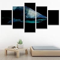 SIGNWIN 5 Panel Canvas Wall Art Quiet Dangers for Home Decorations Ready to Hang - 60