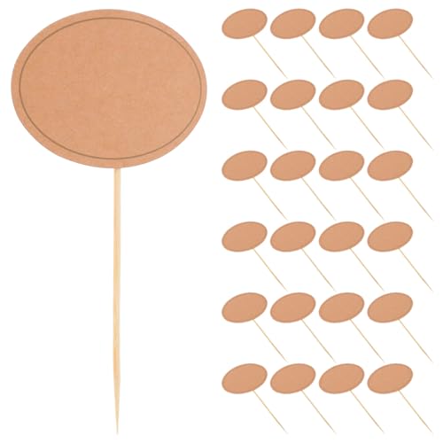INOOMP Marcadores de Queso para Tabla de Quesos y Aperitivos, Etiquetas de Comida para Buffet, Adhesivas, Color Negro, Tamaño Estándar, Paquete de 24 Unidades, Accesorios para Fiestas,