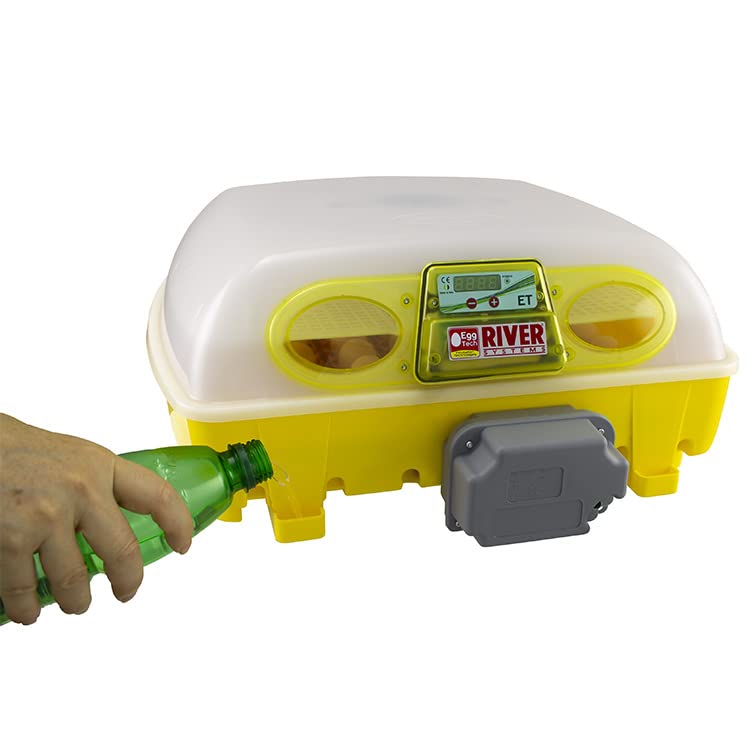 Incubadora de huevos digital ET49 con unidad de tornauova OVOMATIC y aditivo Biomaster™ - River Systems - capacidad 49 huevos de tamaño mediano/grande o 196 pequeños