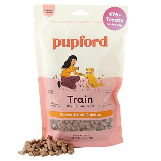 Pupford Freeze Dried Training Treats for Dogs & Puppies, 475+ Two Ingredient Bites (Chicken, 4 oz)