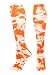 TCK Sports Tie Dye Multisport Tube Socks (Orange/White, Small)