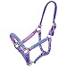 Tough-1 Mini Braided Halter w/Crystals Pur/Tur/Pn