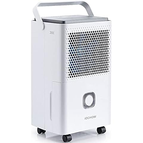 iOCHOW Deshumidificador Potente y Silencioso de 12L con Tanque de Agua de 4L Cover