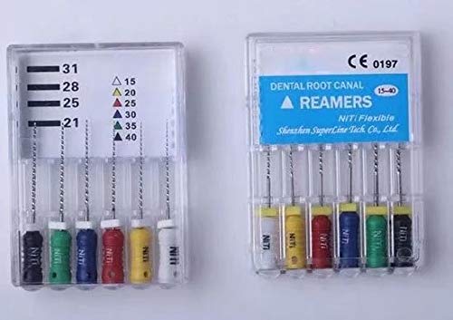 NewmoreQ Classical Elegant and Durable Rotary Endo Files 15-40#,21mm