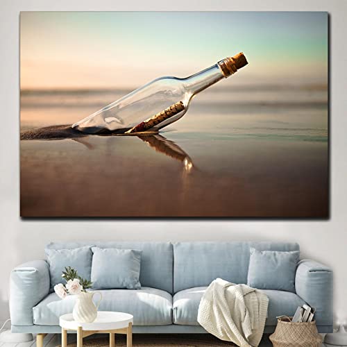 Toile paysage marin KEBIA grand format 80x110cm pour habiller un mur vide