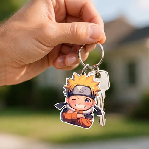 Image of Acrylic Anime & Cartoon Theme Keychain For Bike & Car | Birthday Return Gift For Kids | Gift For Girls & Boys