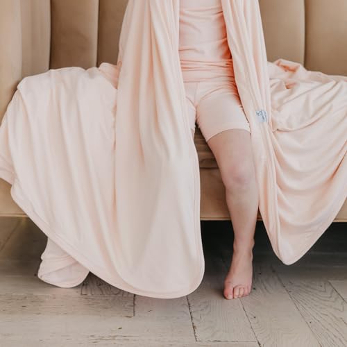 Image of Copper Pearl Jumbo 3-Layer Baby Blanket: Soft Baby Quilts for Boys and Girls | Breathable, Cozy, Toddler Blanket | Baby Quilt for Newborns | 60x72 Premium Material | Blush