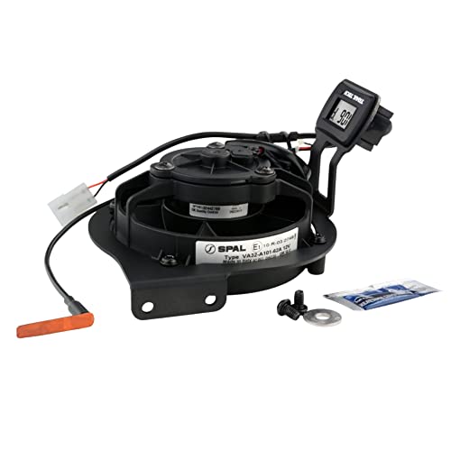 Trail Tech Fan Kit, Motorcycle Radiators, Honda CRF-R, RX 2017-2018, Black, (732-FN13)