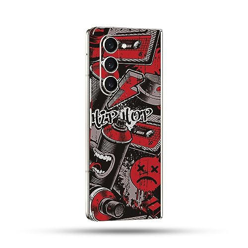Image of MightySkins Skin Compatible with Samsung Galaxy Z Fold 5 Full Wrap - Puppy Fall | Protective, Durable, and Unique Vinyl Decal wrap Cover | Easy to Apply, Remove, and Change Styles | Made in The USA