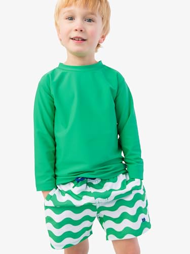 Image of RUGGEDBUTTS Baby /Toddler Boys Long Sleeve Rash Guard Swim Shirt w /UPF 50+
