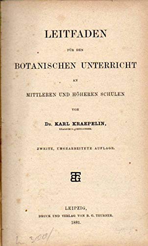 Leitfaden für den botanischen Unterricht an Mittle