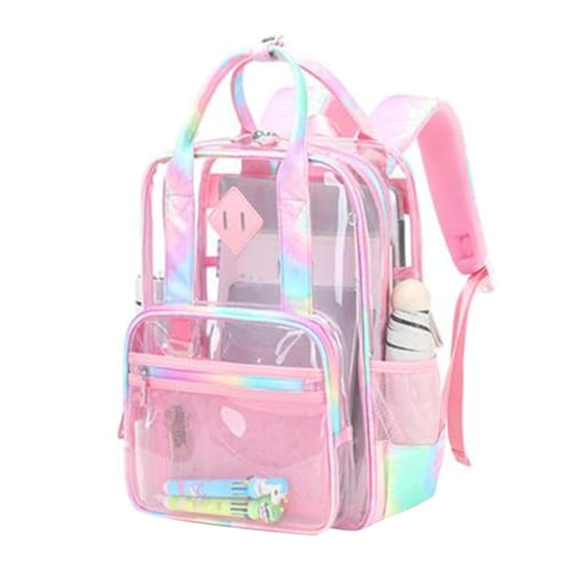 Transparent PVC Clear Laptop Backpack for Teens