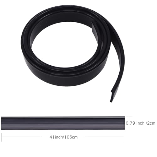 Image of 41 Inch Black Silicone Squeegee Replacement Blade - Refillable Squeegee Head for Windows, Shower Doors, and Glass Cleaning