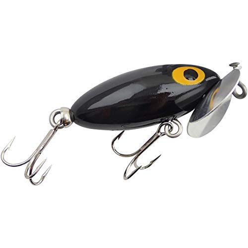 Arbogast Jitterbug 1/4Oz. Black #TOP23