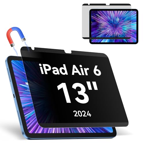 #VerdientProvisionen<br>Magnetischer Blickschutzfilter Kompatibel Mit iPad 13 Zoll Air 6 /7 Gen 2024/2025 Anti Glare Blaulicht Privacy Screen Displayschutz Sichtschutzfilter Wiederverwendbarer