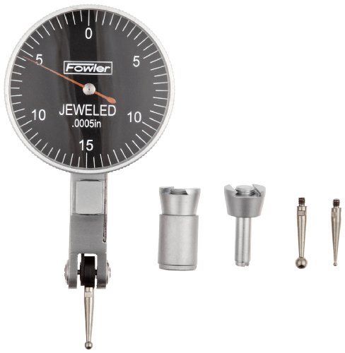 Indicateur de test Fowler 0.030 pouce avec cadran noir anti-reflet de 1.5 pouces