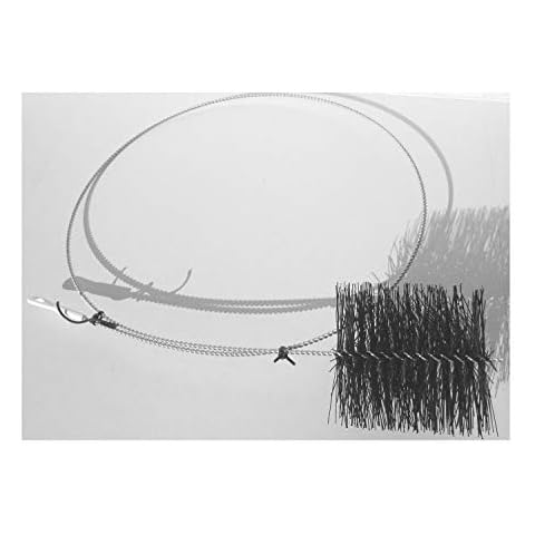 Ofenrohrbürste Ofenbürste Kaminbürste Ofenwischer Ofenrohrwischer Ofenrohrreiniger Kaminbesen Ofen Besen Bürste Reiniger Ø 150 mm Länge 2000 mm Cover