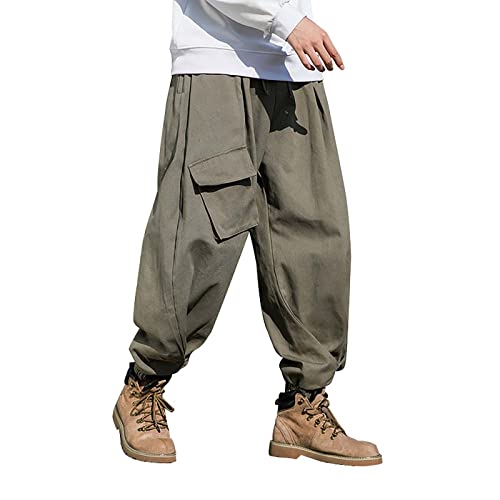 Pantalon décontracté homme confortable coupe ample contre le serrage