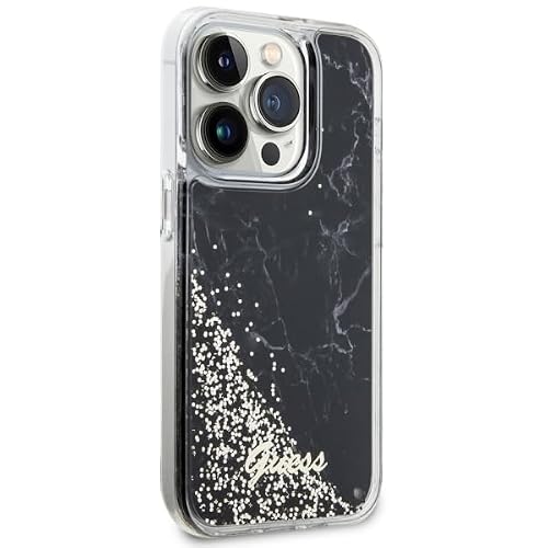 Guess Liquid Glitter Marble Coque pour iPhone 14 Pro 3666339127299 - vue 5