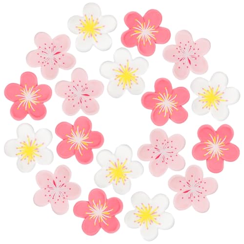 Imanes decorativos de flores rosa, pack de 18 miniatura 1