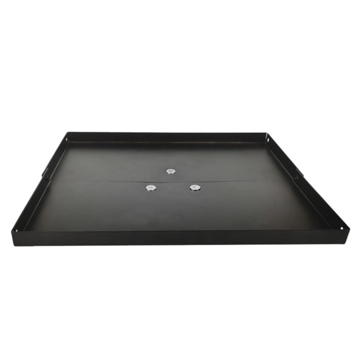 Bandeja de metal para proyector con banda elástica y soporte plegable de trípode portátil