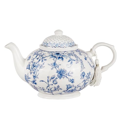 Stp Goods Elegance Bird Of Paradise Bone China Teapot In Gift Box 1.14-Qt. (1080 Ml) Teapot Loose Tea Lovers About 4 Cups Gift Box thumb #3